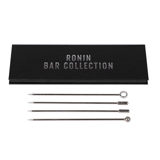 47 Ronin Cocktail Pick Set Silver for garnishing drinks
