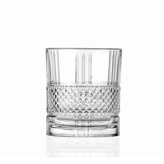 Stylish Brillante Tumbler – Crystal-Cut Glass for Whiskey & Cocktails