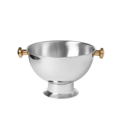 Champagne cooler with grips for chilling champagne