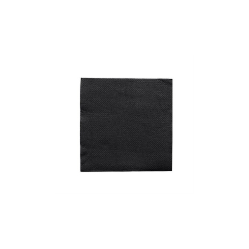 Black cocktail napkins 20x20 cm, 100 pcs