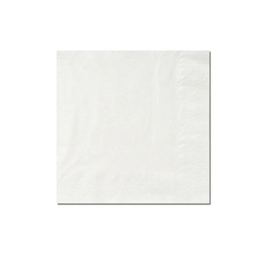White cocktail napkins 24x24 cm, 200 set