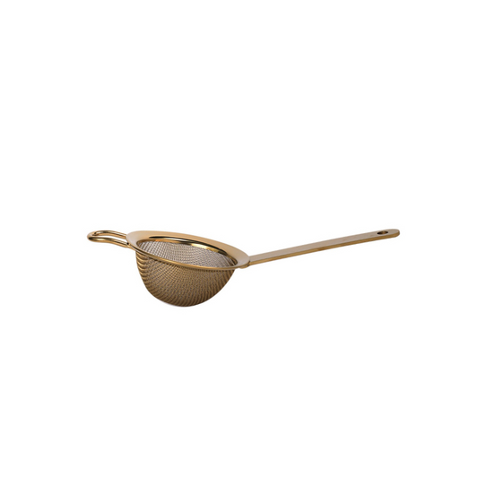 Gold-Plated Fine Strainer – Premium Cocktail Strainer for Smooth Drinks