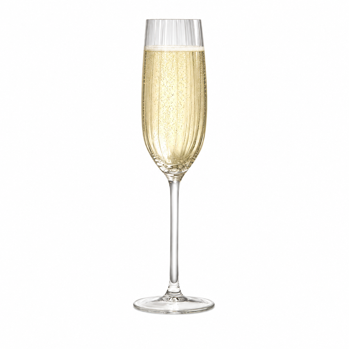 Plissé Champagneglas 210ml — Modern Ribbels Champagneglas Royal Leerdam