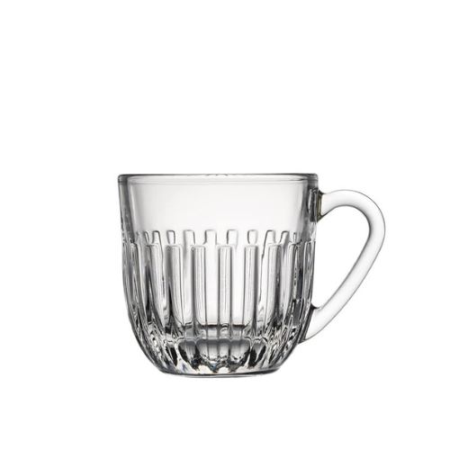 Elegant Ouessant Espresso Cup 90 ml – Ribbed Glass Design