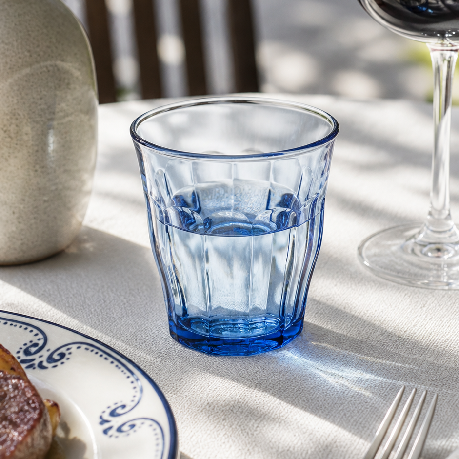 Duralex Picardie drinkglas in marineblauw, 25 cl